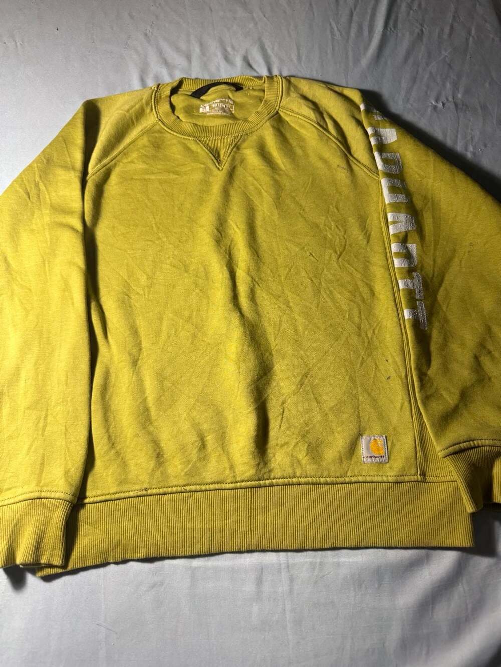 Carhartt Relaxed Fit Sweatshirt Size XS Yellow